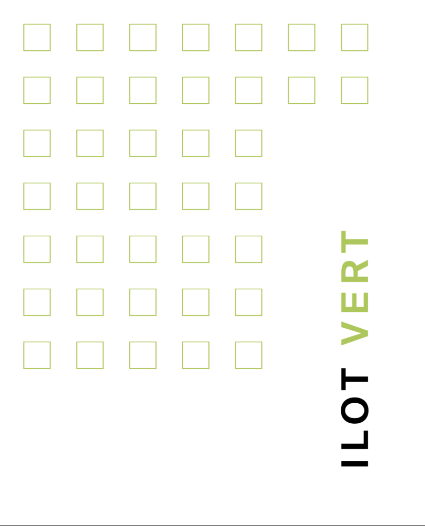 Première de couverture de la plaquette du projet immobilier Ilot Vert situé à la Chaux de Fonds